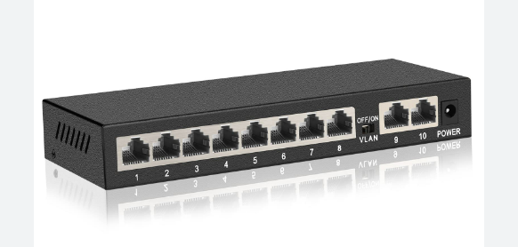 10-Port Unmanaged Desktop Switch with 8 Port – Code: PUD10PS8PO9963